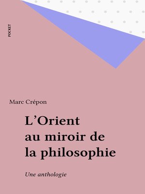 cover image of L'Orient au miroir de la philosophie